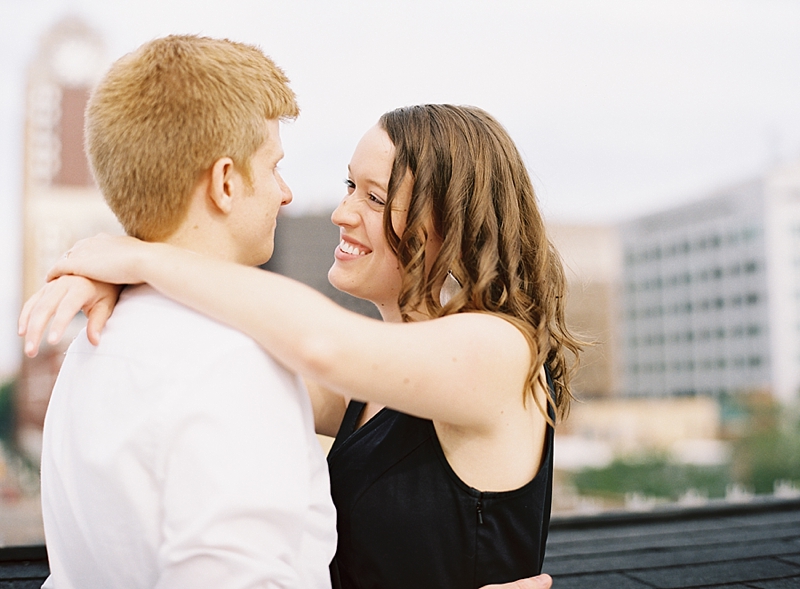 Emily Jane photography, michigan wedding photography, grand rapids wedding photographer, michigan film photographer, destination wedding photography, roof top  engagement session