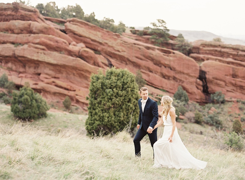 Red Rocks Amphitheater | Emily Jane Photography | Emily Jane Film Photography | Denver Wedding Photos | BHLDN wedding dress | Vow Renewal 